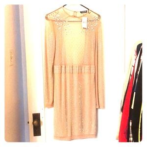 Beautiful mesh bedazzled dress!